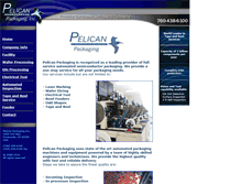 Tablet Screenshot of pelicanpackaging.com